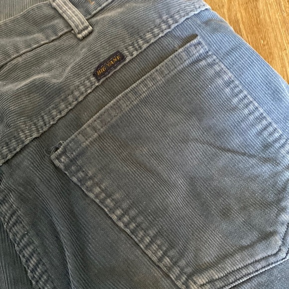 Vintage 70s Big Yank Pants Mens 32X30 dusty Blue Corduroy Retro Western - Picture 5 of 5